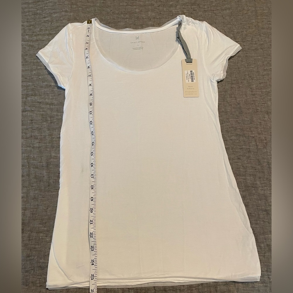 Saint Haven 3 piece pajama set. Small. Cloud white.